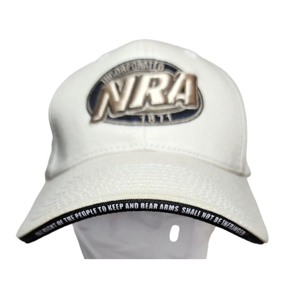 NRA National Rifle Association Incorporated Ball Cap Hat Strap Back Tan